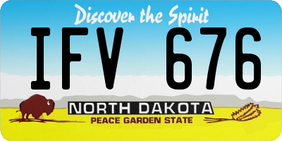 ND license plate IFV676