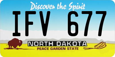 ND license plate IFV677