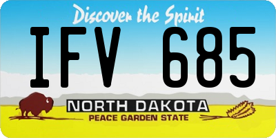 ND license plate IFV685