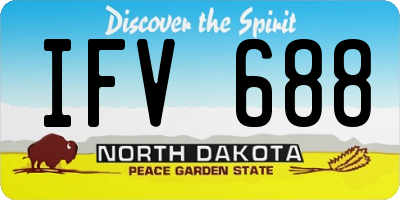 ND license plate IFV688