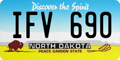 ND license plate IFV690