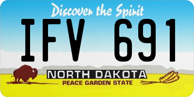 ND license plate IFV691