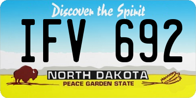 ND license plate IFV692