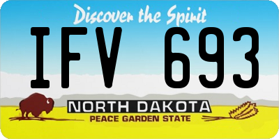 ND license plate IFV693