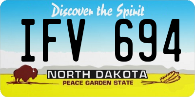 ND license plate IFV694