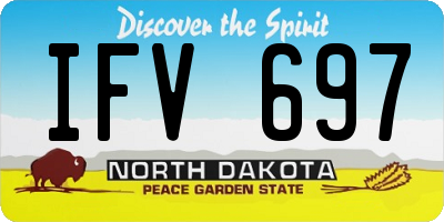 ND license plate IFV697