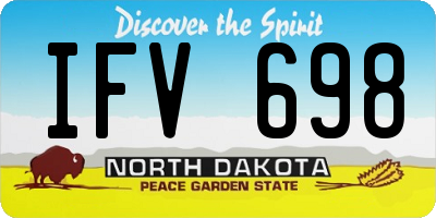 ND license plate IFV698