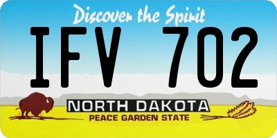 ND license plate IFV702