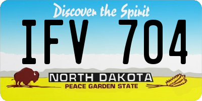 ND license plate IFV704