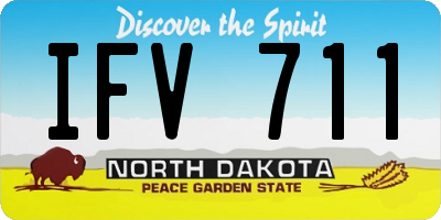ND license plate IFV711