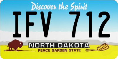ND license plate IFV712