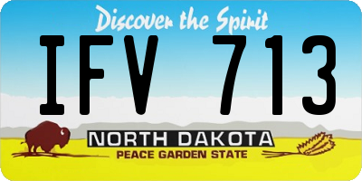ND license plate IFV713
