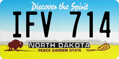 ND license plate IFV714