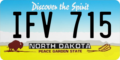 ND license plate IFV715