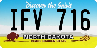 ND license plate IFV716
