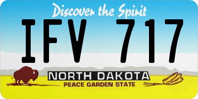 ND license plate IFV717