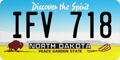 ND license plate IFV718