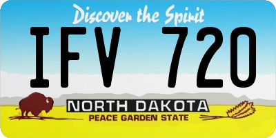 ND license plate IFV720