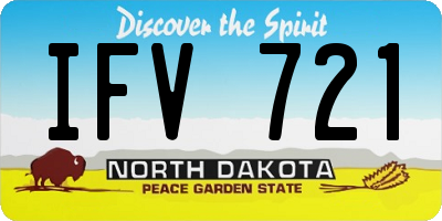 ND license plate IFV721