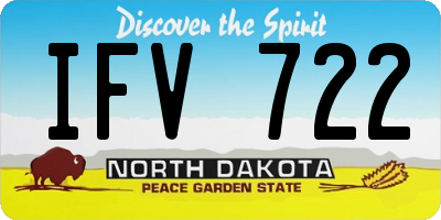 ND license plate IFV722