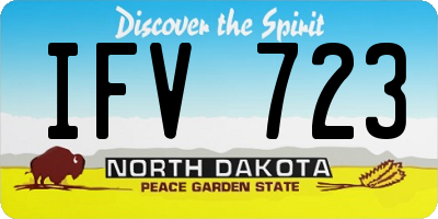 ND license plate IFV723
