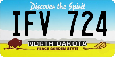 ND license plate IFV724