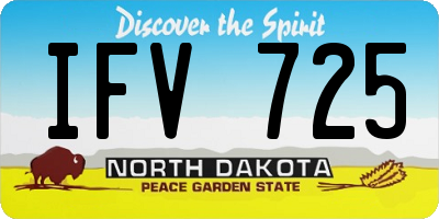 ND license plate IFV725