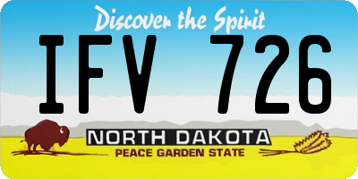 ND license plate IFV726