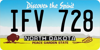 ND license plate IFV728