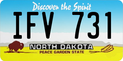 ND license plate IFV731