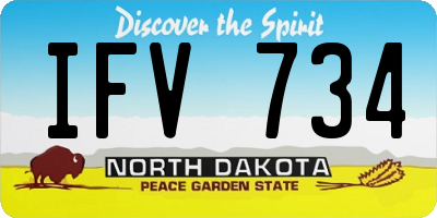 ND license plate IFV734