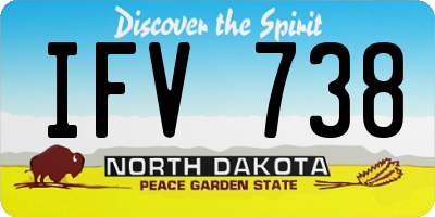 ND license plate IFV738