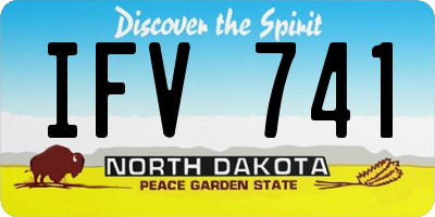 ND license plate IFV741
