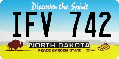 ND license plate IFV742