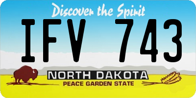 ND license plate IFV743