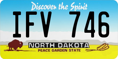 ND license plate IFV746
