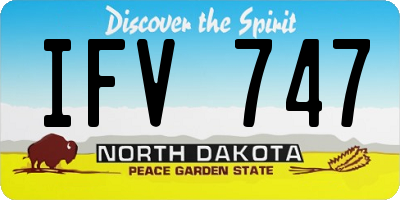 ND license plate IFV747