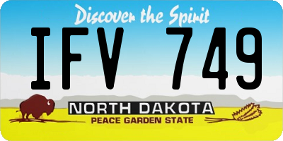 ND license plate IFV749