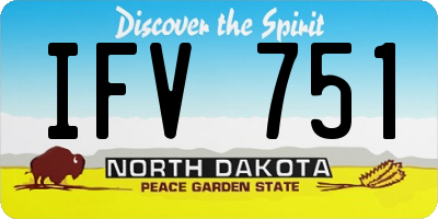 ND license plate IFV751