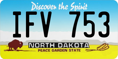 ND license plate IFV753