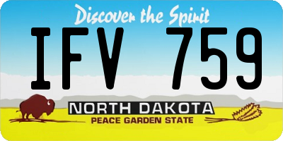 ND license plate IFV759