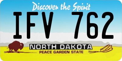 ND license plate IFV762