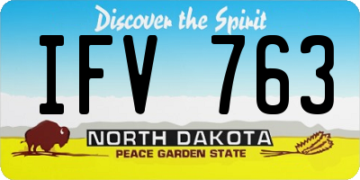 ND license plate IFV763
