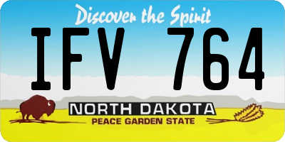ND license plate IFV764