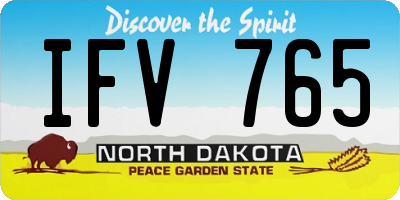 ND license plate IFV765