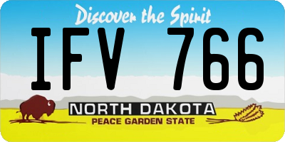 ND license plate IFV766