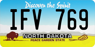 ND license plate IFV769