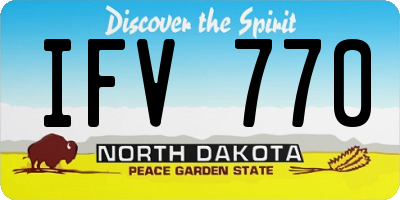 ND license plate IFV770