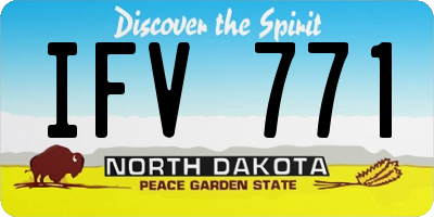 ND license plate IFV771