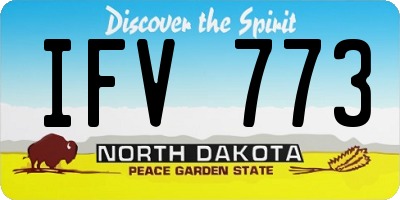 ND license plate IFV773